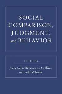 Social Comparison, Judgment, and Behavior