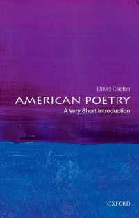 VSIアメリカ詩<br>American Poetry : A Very Short Introduction (Very Short Introductions)