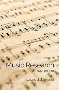 音楽学ハンドブック（第３版）<br>Music Research : A Handbook （3RD）