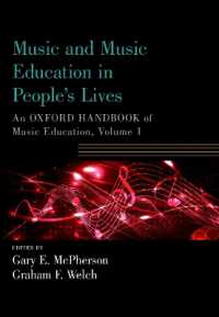 Music and Music Education in People's Lives : An Oxford Handbook of Music Education, Volume 1 (Oxford Handbooks)
