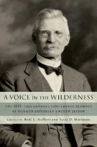 A Voice in the Wilderness : The 1888-1930 General Conference Sermons of Mormon Historian Andrew Jenson