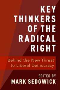 極右主要思想家ガイド<br>Key Thinkers of the Radical Right : Behind the New Threat to Liberal Democracy