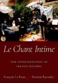 Le Chant Intime : The interpretation of French melodie -- Hardback