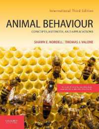 Animal Behavior : Concepts, Methods, and Applications （3RD）