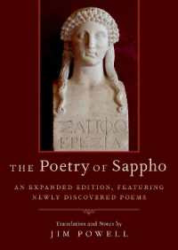 サッフォー全詩集（英訳）<br>The Poetry of Sappho : An Expanded Edition, Featuring Newly Discovered Poems