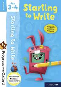 Progress with Oxford: Progress with Oxford: Starting to Write Age 3-4 - Prepare for School with Essential English Skills (Progress with Oxford)