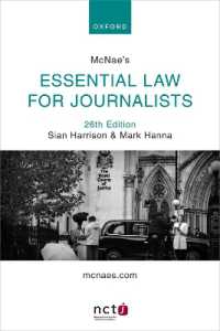 Mcnae's Essential Law for Journalists -- Paperback / softback （26 Revised）