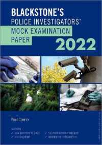 Blackstone's Police Investigators' Mock Examination Paper 2022 (Blackstone's Police Manuals)