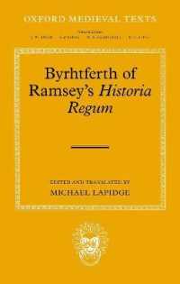 Byrhtferth of Ramsey's Historia Regum (Oxford Medieval Texts)