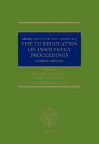 倒産手続に関するＥＵ規制：注釈ガイド（第４版）<br>Moss, Fletcher and Isaacs on the EU Regulation on Insolvency Proceedings （4TH）