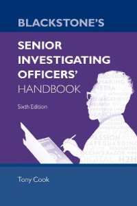 Blackstone's Senior Investigating Officers' Handbook （6TH）