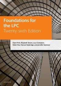 Foundations for the LPC (Legal Practice Course Manuals) （26TH）
