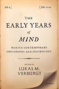草創期の『マインド』誌と今日の心の哲学と心理学の形成<br>The Early Years of Mind : Making Contemporary Philosophy and Psychology