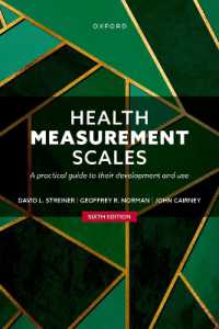 保健医療評価尺度（第６版）<br>Health Measurement Scales : A practical guide to their development and use （6TH）