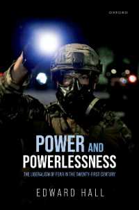 権力と無力：２１世紀における恐怖のリベラリズム<br>Power and Powerlessness : The Liberalism of Fear in the Twenty-First Century