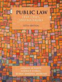 公法テキスト（第５版）<br>Public Law : Text, Cases, and Materials (Text, Cases, and Materials) （5TH）