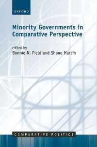 少数党政府の比較政治学<br>Minority Governments in Comparative Perspective (Comparative Politics)