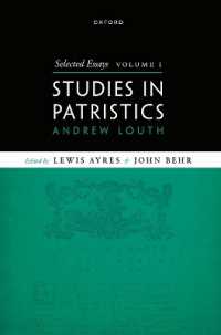 Selected Essays, Volume I : Studies in Patristics