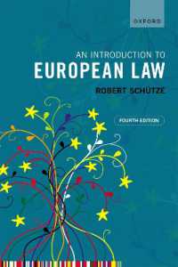 ＥＵ法入門（第４版）<br>An Introduction to European Law （4TH）