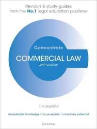 英国の商法：入門（第６版）<br>Commercial Law Concentrate : Law Revision and Study Guide (Concentrate) （6TH）