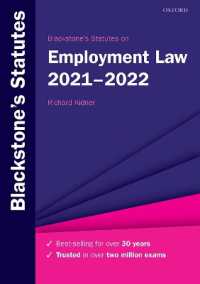 Blackstone's Statutes on Employment Law 2021-2022 (Blackstone's Statute Series)