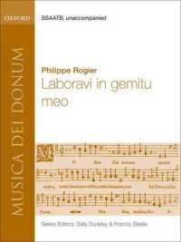 Laboravi in gemitu meo (Musica Dei donum) -- Sheet music （Vocal scor）