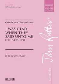 I was glad when they said unto me : 1911 version (Oxford Choral Classics Octavos)