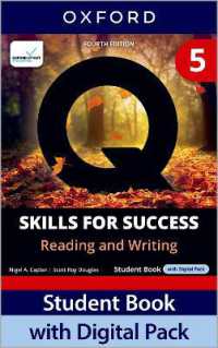 Q: Skills for Success Fourth Edition Level 5 Reading and Writing Student Book with Digital Pack : Print Student Book with 2 years' access to the Student Book e-Book, Online Practice and Student Resources, available on Oxford English Hub （4TH）