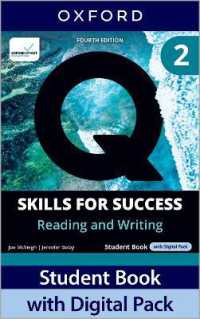 Q: Skills for Success Fourth Edition Level 2 Reading and Writing Student Book with Digital Pack : Print Student Book with 2 years' access to the Student Book e-Book, Online Practice and Student Resources, available on Oxford English Hub （4TH）