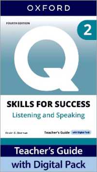 Q: Skills for Success Fourth Edition Level 2 Listening and Speaking Teacher's Guide with Digital Pack : Print Teacher's Guide with 4 years' access to Classroom Presentation Tool, Online Practice and Teacher Resources, available on Oxford English Hub （4TH）