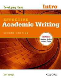 Effective Academic Writing: 2nd Edition Introductory Student Book with Online Practice