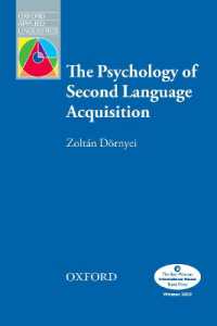 Oxford Applied Linguistics Psychology of Second Language Acquisition, the