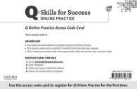 Q: Skills for Success Access Code Card （PSC）