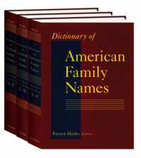 アメリカ家名辞典（全３巻）<br>Dictionary of American Family Names : 3-Volume Set