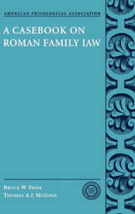 A Casebook on Roman Family Law (Society for Classical Studies Classical Resources)