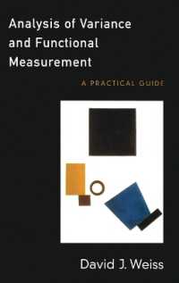 分散の分析と機能測定：実践ガイド<br>Analysis of Variance and Functional Measurement : A Practical Guide