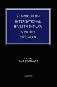 Yearbook on International Investment Law & Policy 2008-2009 (Yearbook on International Investment Law and Policy)