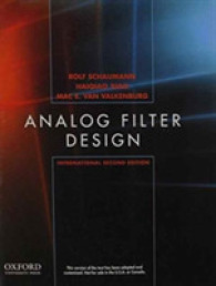 Design of Analog Filters, Second Edition, International Edition -- Paperback / softback