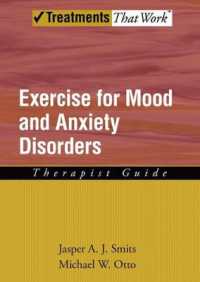 Exercise for Mood and Anxiety Disorders : Therapist Guide (Treatments That Work)