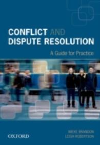 Conflict and Dispute Resolution : A Guide for Practice