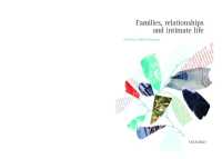 Families, Relationships and Intimate Life