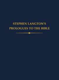 Stephen Langton's Prologues to the Bible (Auctores Britannici Medii Aevi)