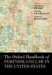 オックスフォード版　フェミニズムと米国法ハンドブック<br>The Oxford Handbook of Feminism and Law in the United States (Oxford Handbooks Series)
