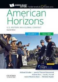 American Horizons : Us History in a Global Context, Volume Two: since 1865 （4TH Looseleaf）