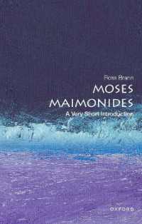 VSIマイモニデス<br>Moses Maimonides : A Very Short Introduction (Very Short Introductions)