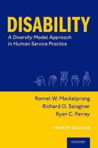 Disability : A Diversity Model Approach in Human Service Practice （4TH）