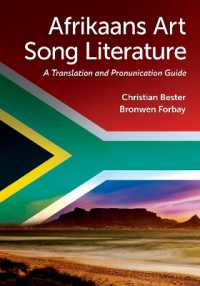 Afrikaans Art Song Literature : A Translation and Pronunciation Guide