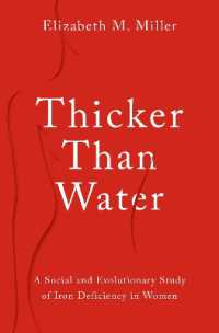 女性の鉄分不足の社会・進化的研究<br>Thicker than Water : A Social and Evolutionary Study of Iron Deficiency in Women