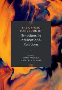 The Oxford Handbook of Emotions in International Relations (Oxford Handbooks)