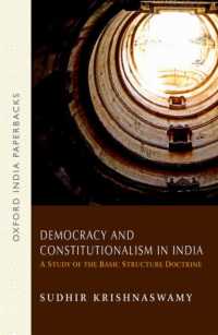 Democracy and Constitutionalism in India : A Study of the Basic Structure Doctrine